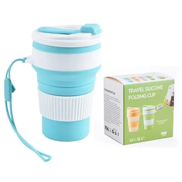 12oz Collapsible Silicone Travel Folding Cup