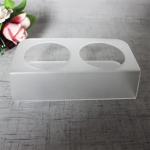 Acrylic Water Cup Holder & Beverage Display Rack