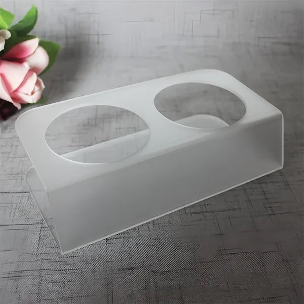Acrylic Water Cup Holder & Beverage Display Rack