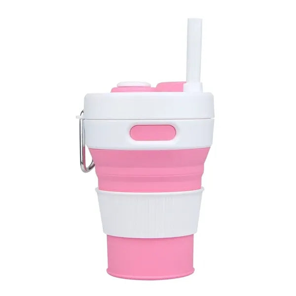 Collapsible Silicone Folding Cup with Lids
