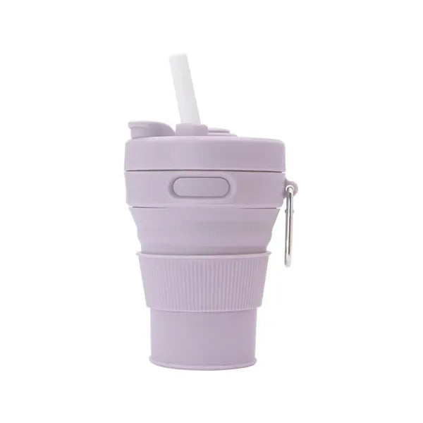 Collapsible Silicone Folding Cup with Lids