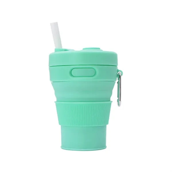 Collapsible Silicone Folding Cup with Lids