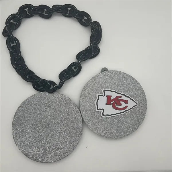 Rotatable EVA Material Team Fan Chain Necklace