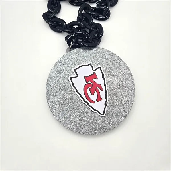 Rotatable EVA Material Team Fan Chain Necklace