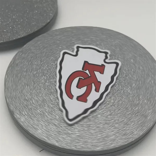 Rotatable EVA Material Team Fan Chain Necklace