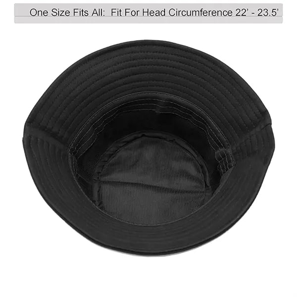 Unisex Cotton Bucket Hat Travel Sun Protection Fisherman Cap