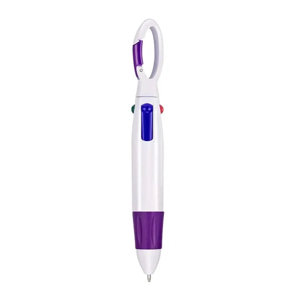 Four-Color Ballpoint Pen With Anti-Loss Button