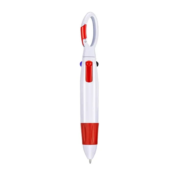 Four-Color Ballpoint Pen With Anti-Loss Button