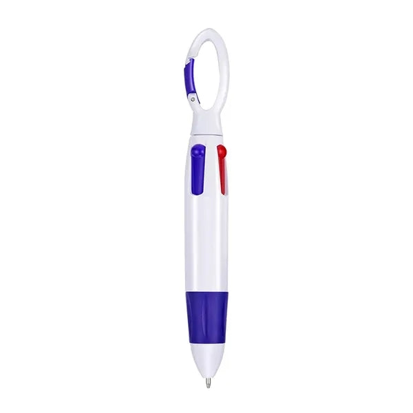 Four-Color Ballpoint Pen With Anti-Loss Button