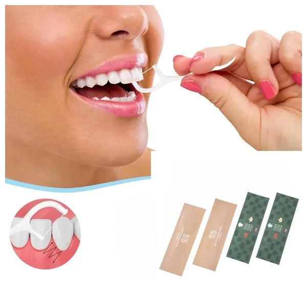 Dental Flosser with Individually Wrapped
