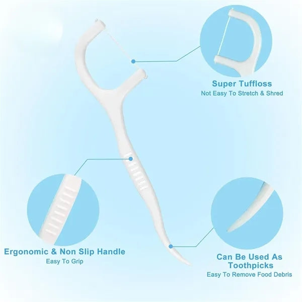 Dental Flosser with Individually Wrapped