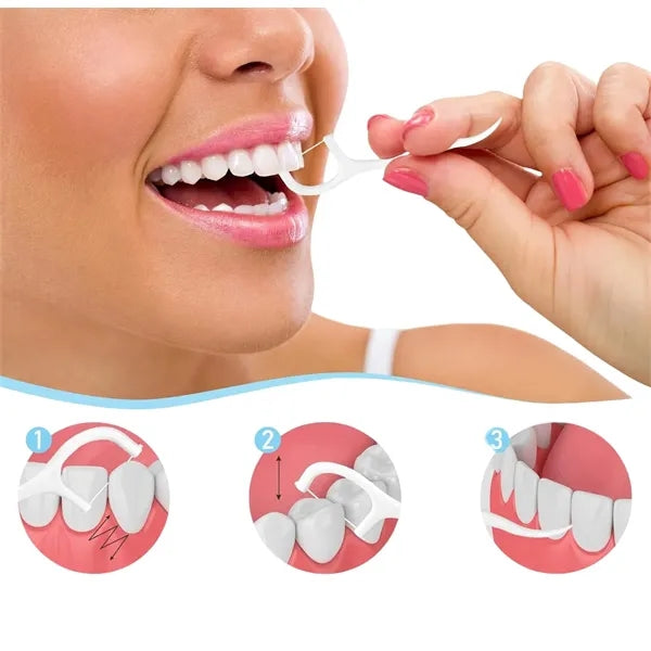 Dental Flosser with Individually Wrapped
