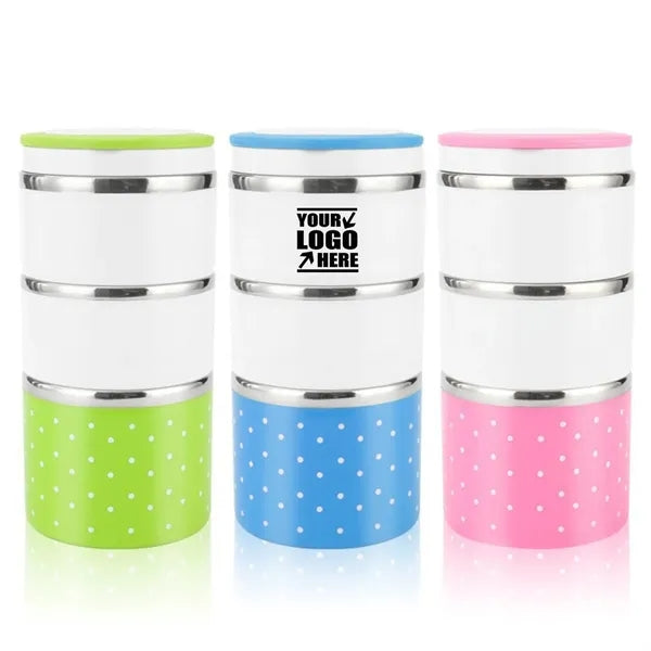 3 Layer Stainless Steel Thermal Food Container Lunch Box