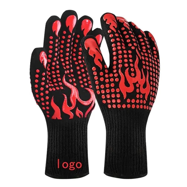 High temperature resistant and flame-retardant gloves