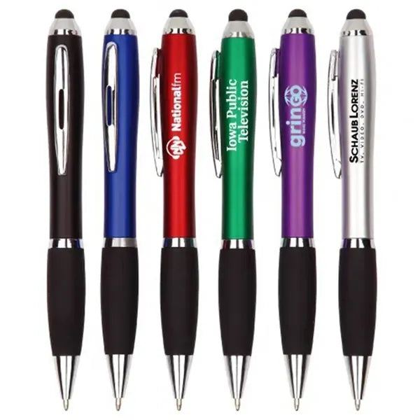 Led Light Up Laser LOGO Pen with Touch Screen