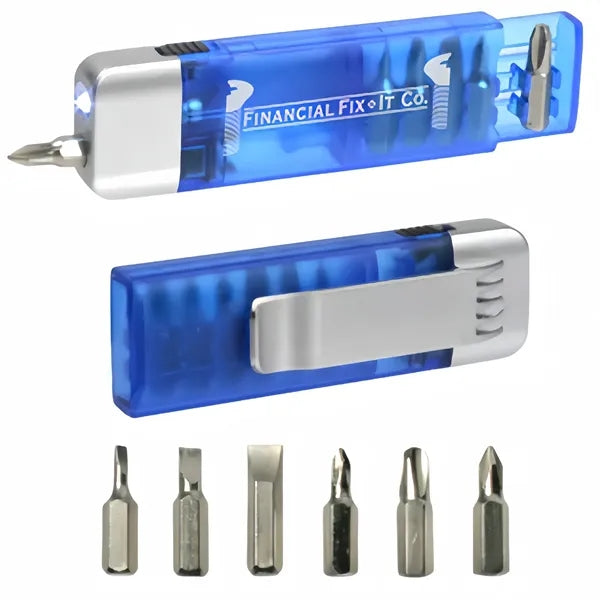 LED Flashlight Screwdriver Set