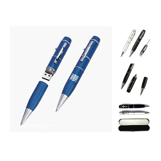 USB Laser Pointer Pen with Metal Casing & Flash Drive