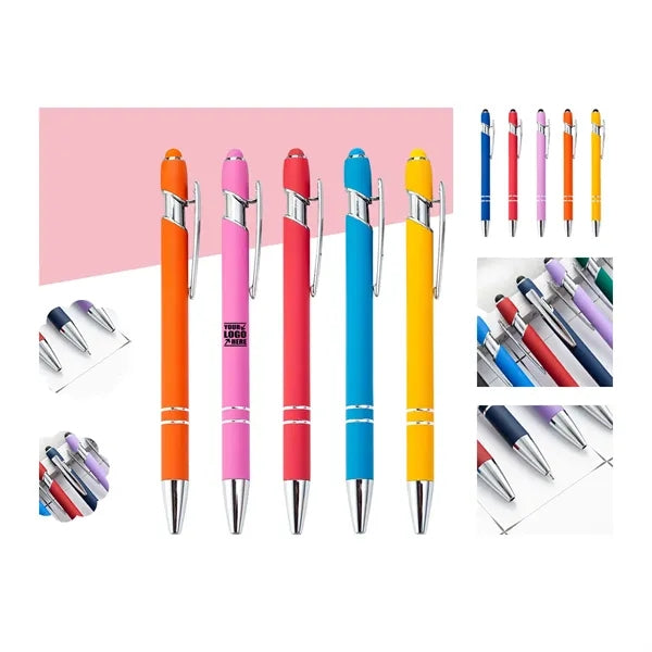 Stylish Metal Ballpoint Pen with Stylus for Touch Screens