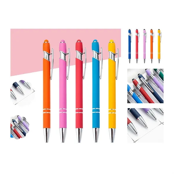 Stylish Metal Ballpoint Pen with Stylus for Touch Screens