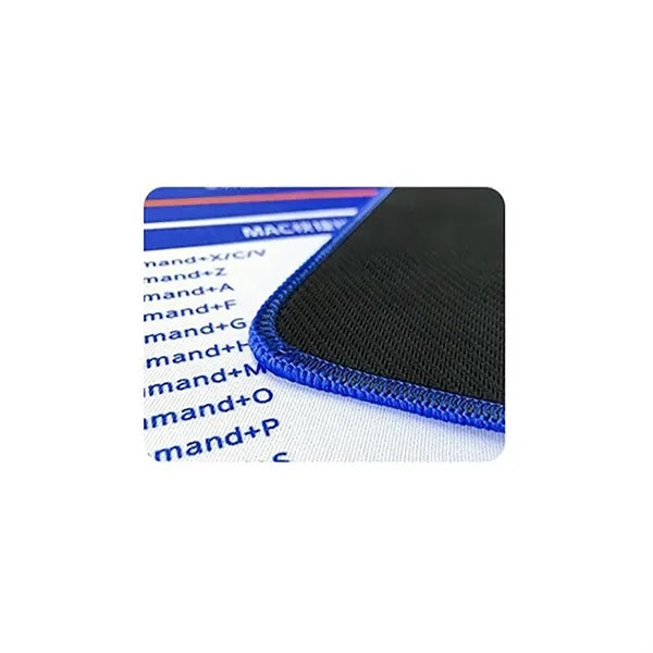 Rubber Mouse Pad Washable with Stitched Edges