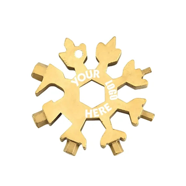 18 in 1 Multitool Snowflake W/ Keychain