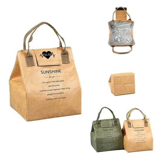Waterproof Insulated Dupont Paper Lunch Bag for Office