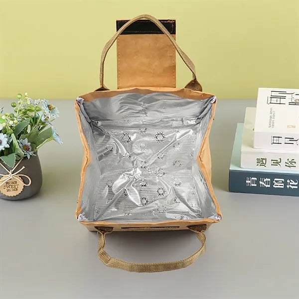 Waterproof Insulated Dupont Paper Lunch Bag for Office