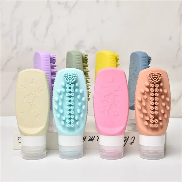 Hair Brush with bottle 2in1