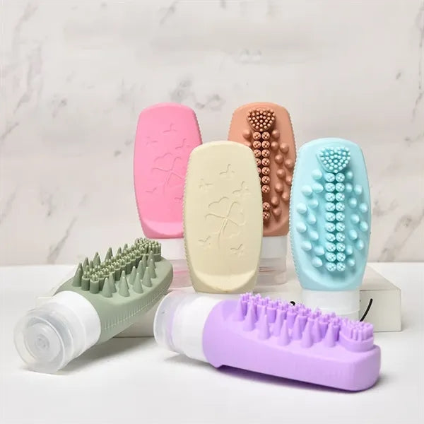 Hair Brush with bottle 2in1