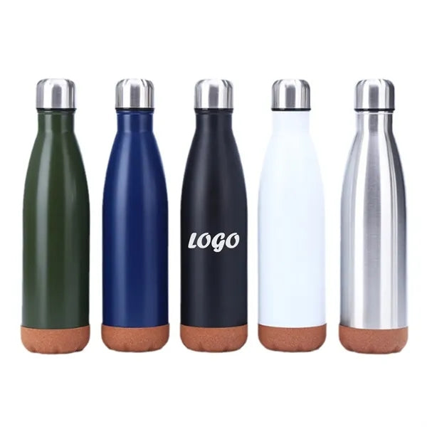 17 oz. Wood & Double-Wall Stainless Water Bottle