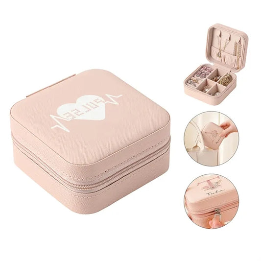Mini Zippered Travel jewelry case