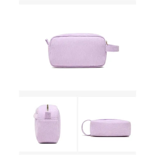 Corduroy Makeup Bag