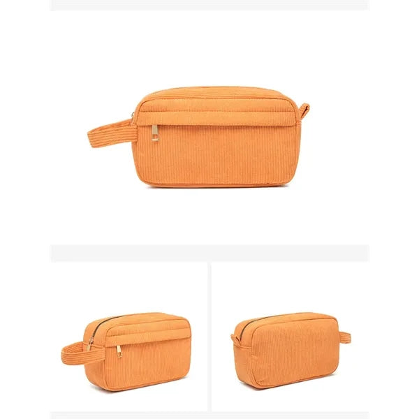 Corduroy Makeup Bag