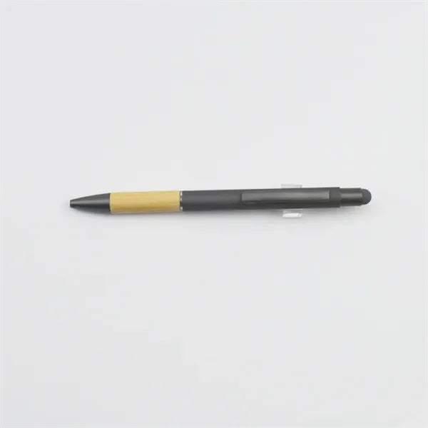 Soft Touch Bamboo Pen with Stylus
