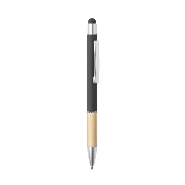 Soft Touch Bamboo Pen with Stylus