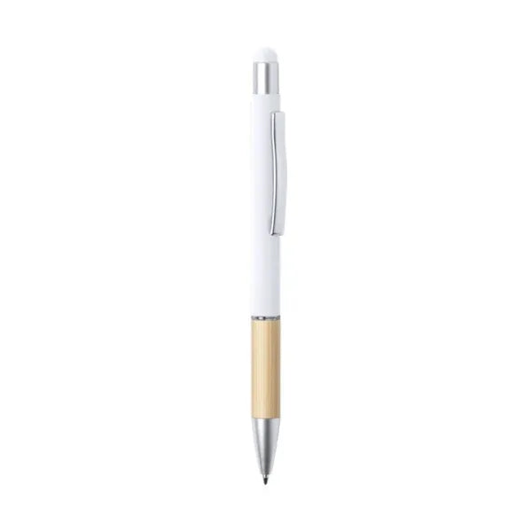 Soft Touch Bamboo Pen with Stylus
