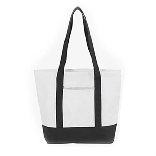 12 Oz Canvas Boat Tote Bag With Front Pocket