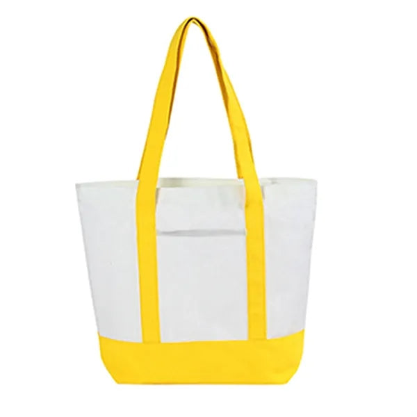 12 Oz Canvas Boat Tote Bag With Front Pocket