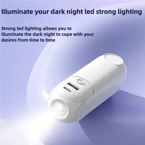 Multifunctional Portable Fan with Flashlight and Power Bank