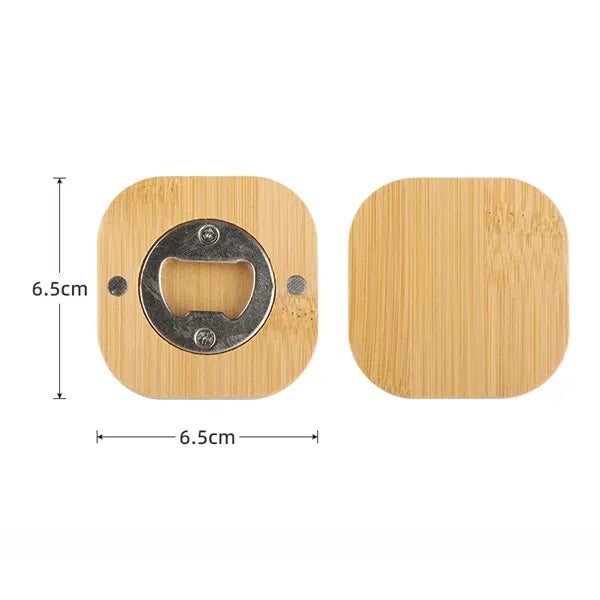 Bamboo Square Coaster & Bottle Opener