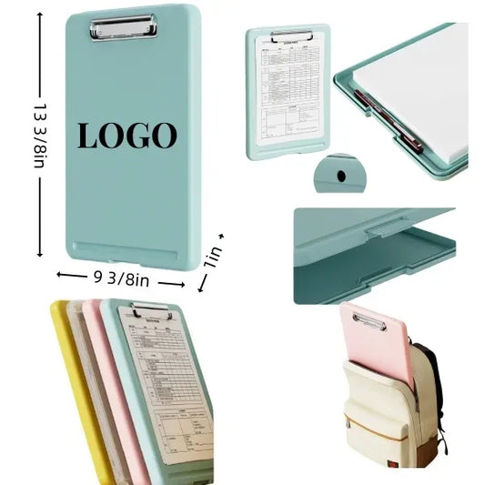 A4 Size Waterproof File Folder w/Clip and Pen Slots