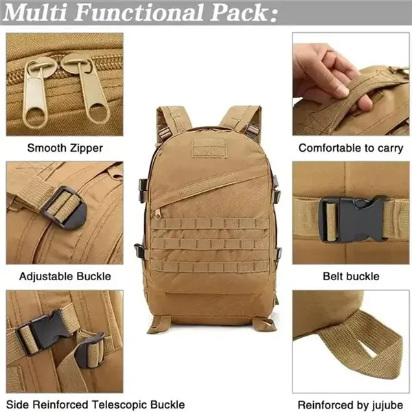 Outdoor Tactical Camo Backpack Military Army Molle Bag