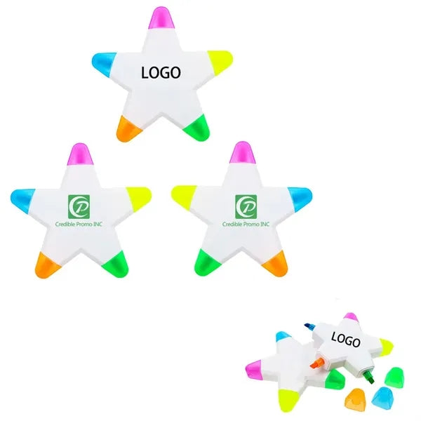Star Multi 5 In 1 Coloured Highlighter
