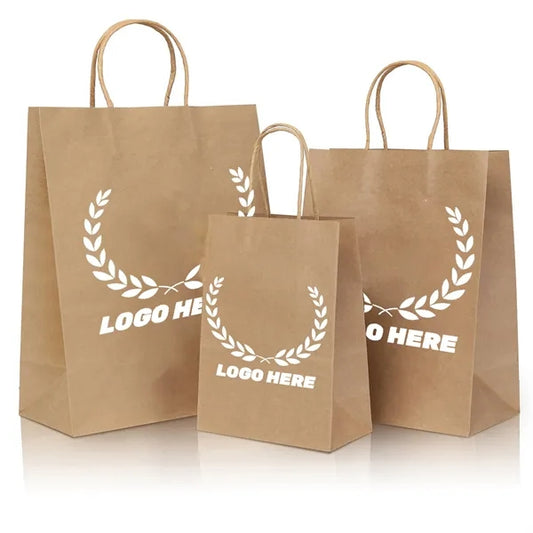 Kraft Paper Shopper Tote Bag