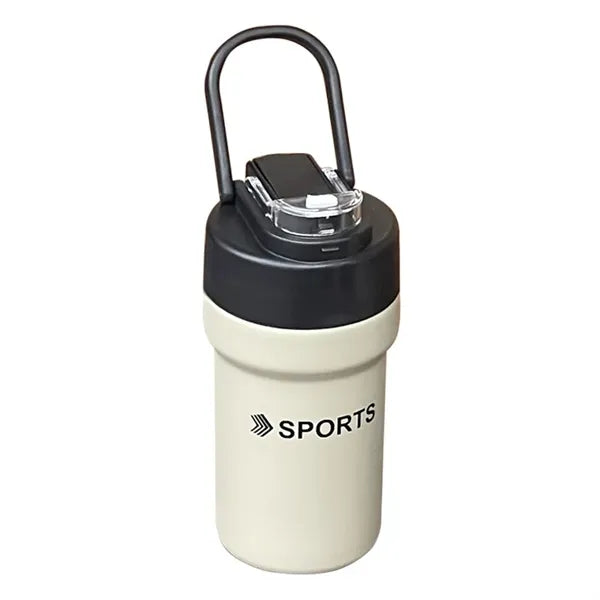 304 17 Oz Coffee Cup With Straw Outdoors