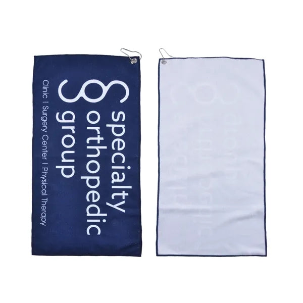 Golf Towel with Metal Grommet and Clip