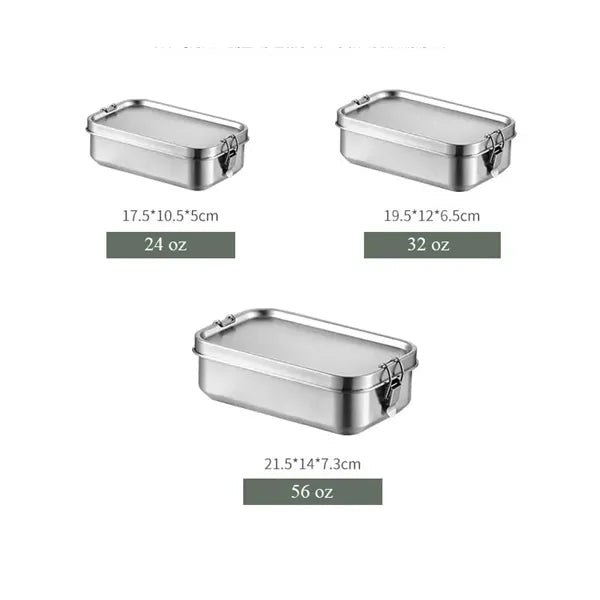 24 oz Stainless Steel Lunch Box