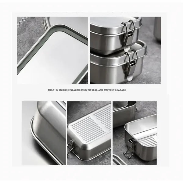 32 oz Stainless Steel Lunch Box