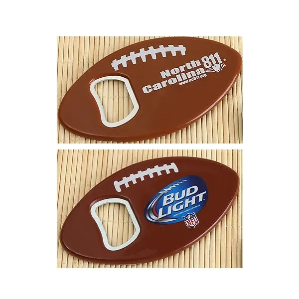 American Football Shaped Bottle Opener with Magnet