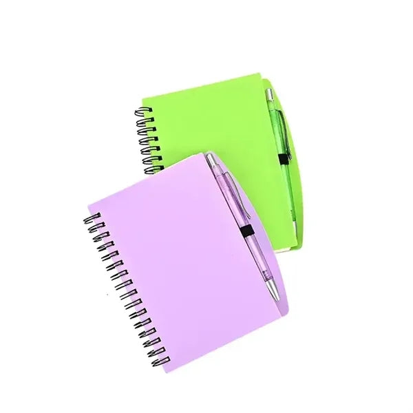 Spiral Hardcover Notebook With Pen